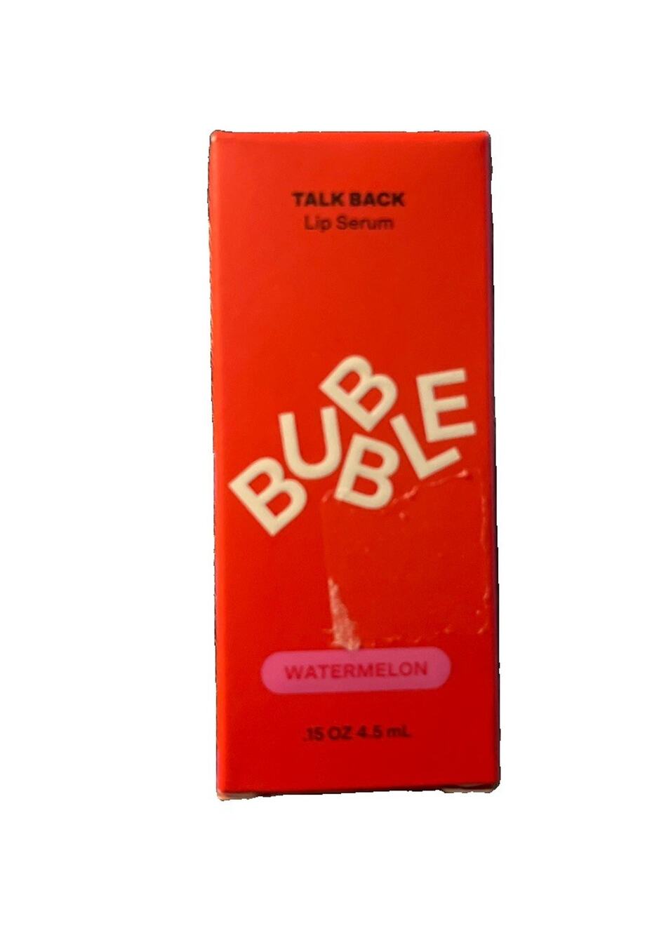 BUBBLE SKINCARE Talk Back Lip Serum Glossy Tint Watermelon Nourishing New Box